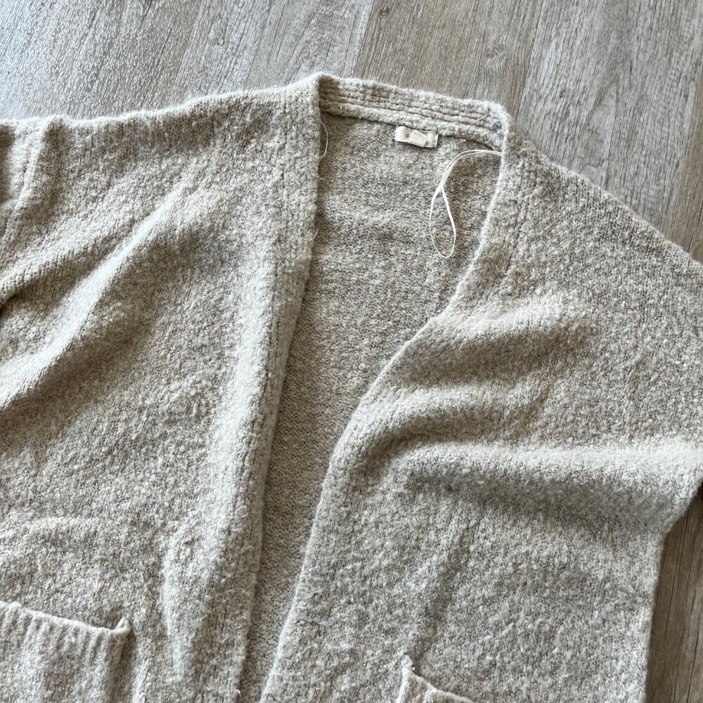 Womens Debut Cream/Tan Open Front Cardigan - M/L - Picture 2 of 6